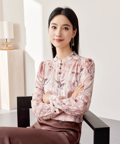 Jiexi Mandarin Collar Blouse