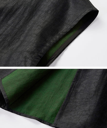 Emerald Oriental-Inpired Silk Dress