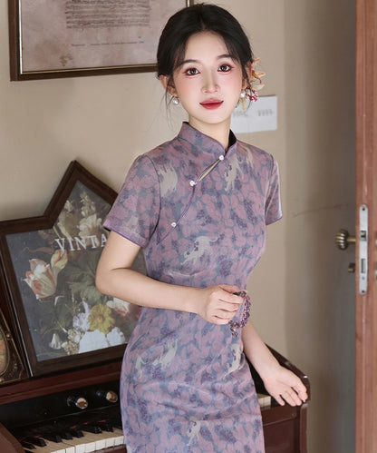Midnight Peony Cheongsam