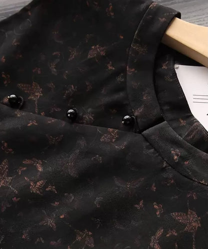 Limited Edition ♡ Burnished Cheongsam Silk Top