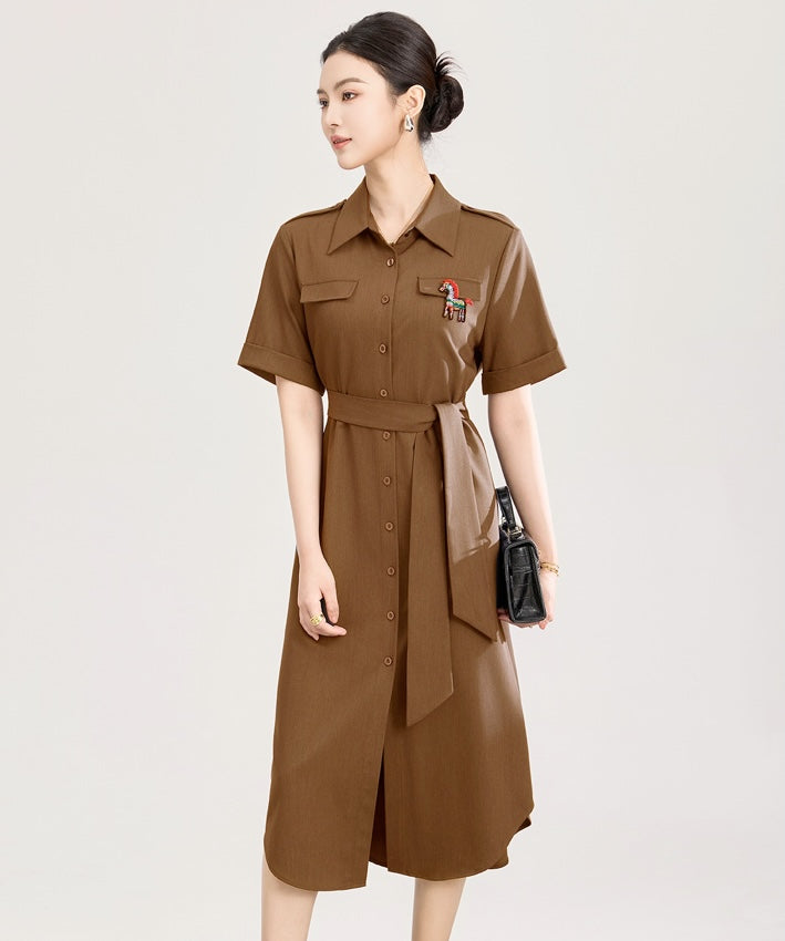 Ember Horse Shirt Dress