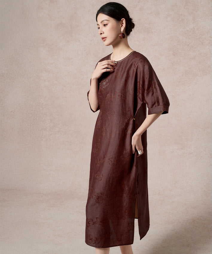 Rouge Étoffe Silk Cheongsam