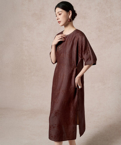 Rouge Étoffe Silk Cheongsam