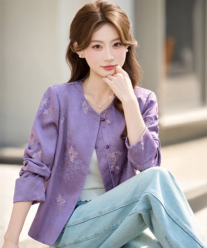 Lavender Poise Cheongsam Jacket