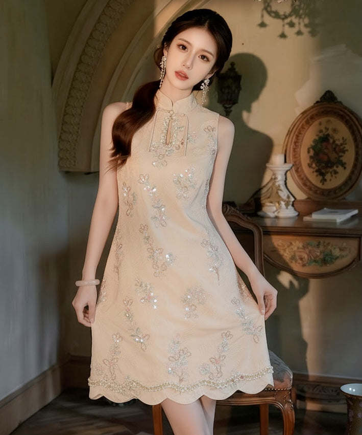 Aurielle Pearl Bloom Cheongsam