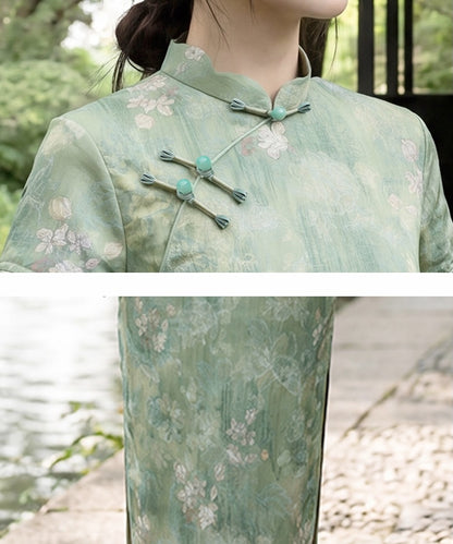 Sylvene Mist Cheongsam