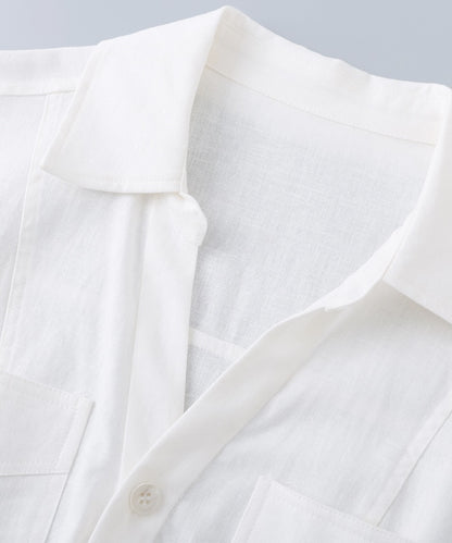 Ivory Ease Shirt Dress
