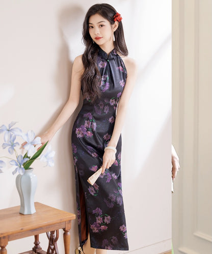 Violet Nocturne Cheongsam