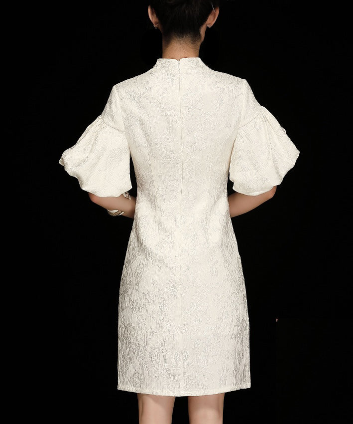 Manli's Party White Cheongsam