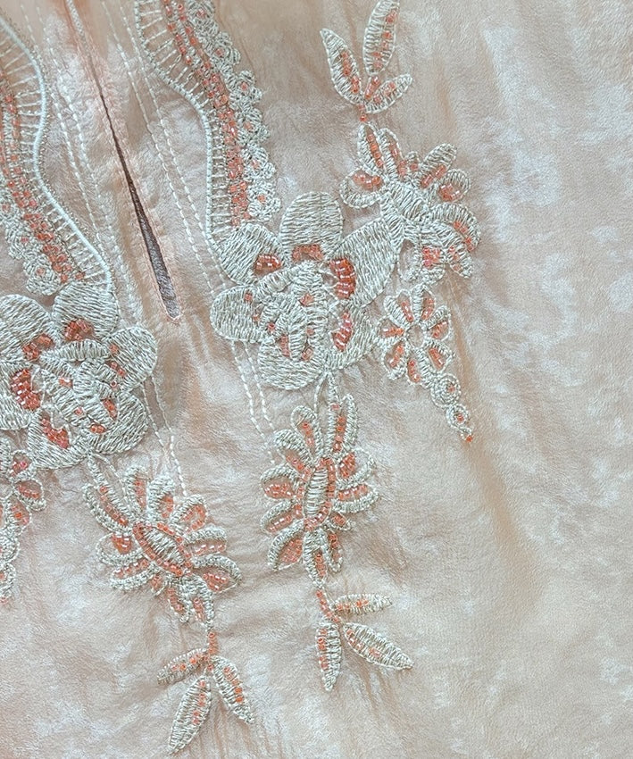 Blush Petaline Cheongsam Top
