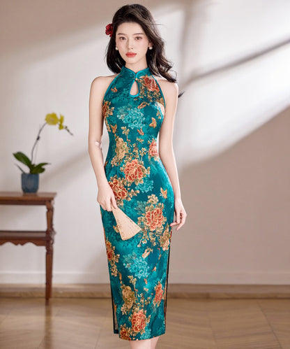 Emerald Peony Cheongsam