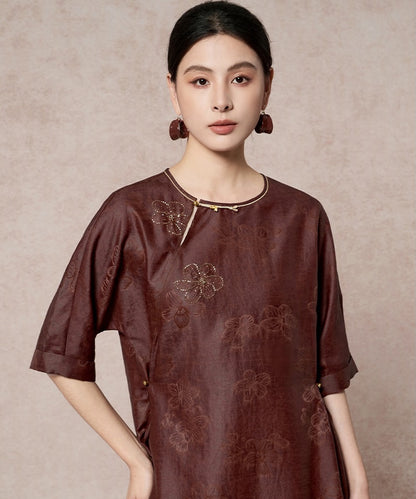 Rouge Étoffe Silk Cheongsam