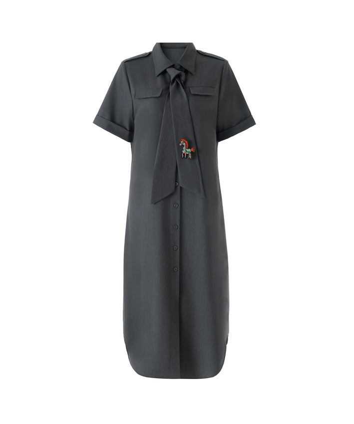 Ember Horse Shirt Dress