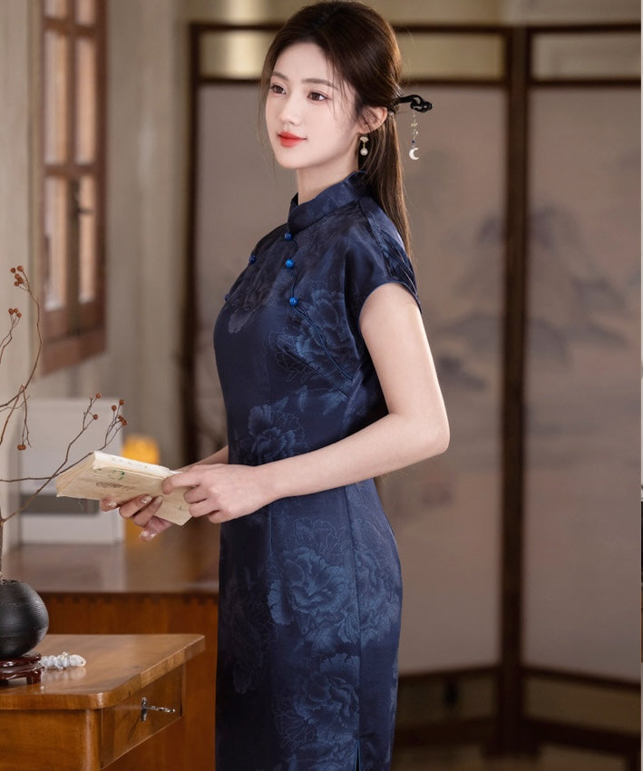 Elise Blue Cheongsam