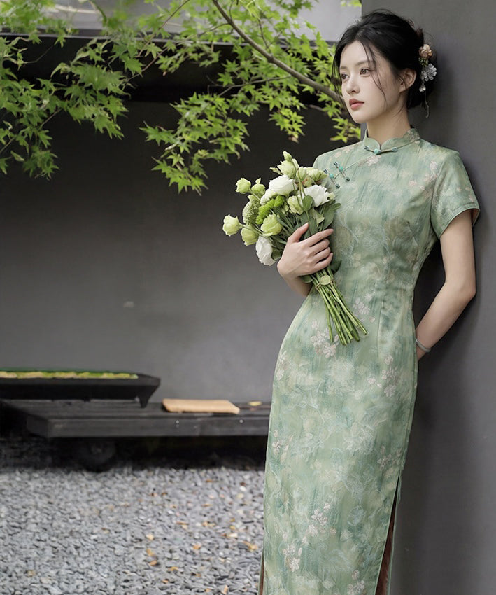 Sylvene Mist Cheongsam