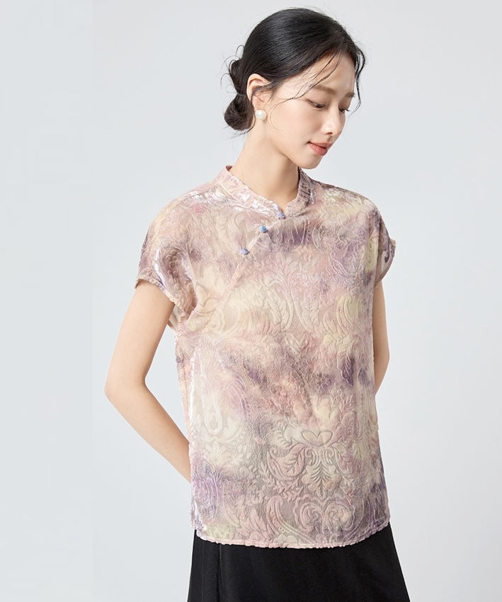 Wisteria Cloud Cheongsam Top