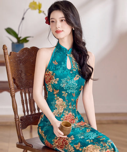 Emerald Peony Cheongsam