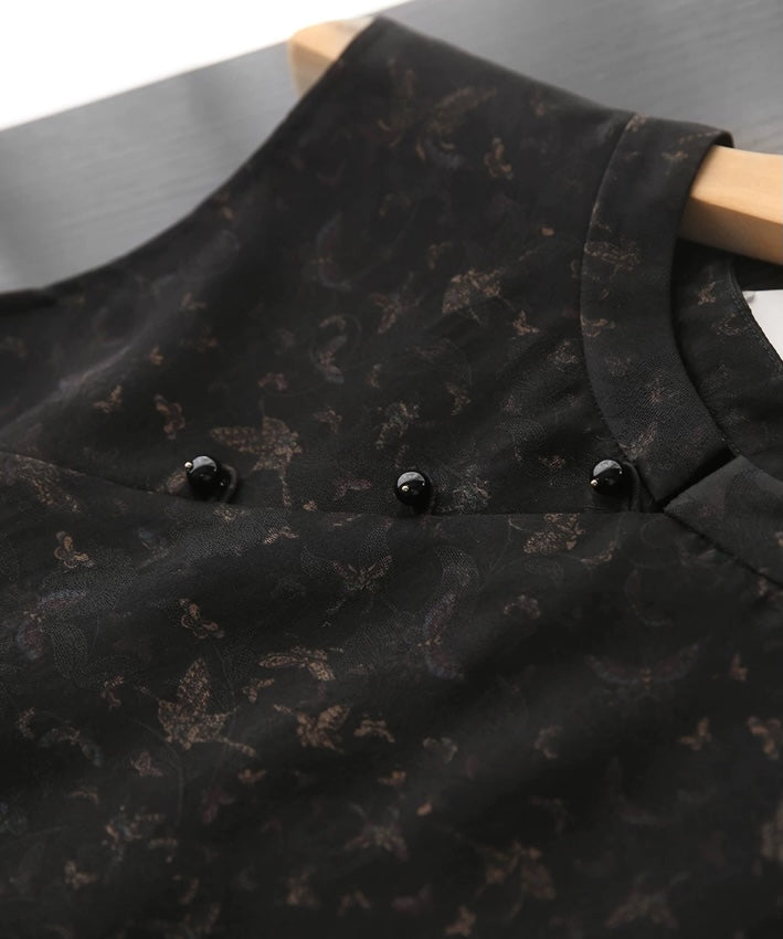 Limited Edition ♡ Burnished Cheongsam Silk Top