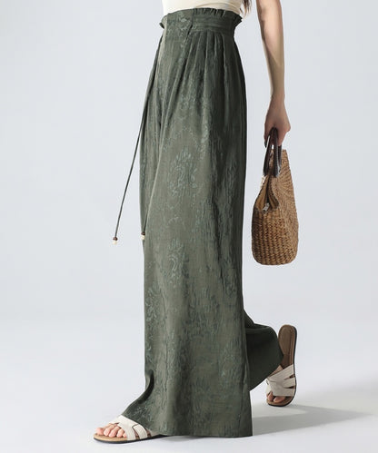 Silk Linen Relaxed Oriental Pants