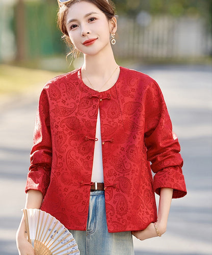 Scarlet Radiance Cheongsam Jacket
