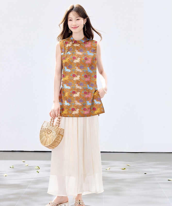 Ismerie Tapestry Cheongsam Set