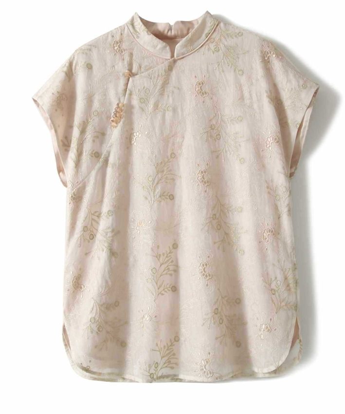 Meadow Song Silk Oriental Top