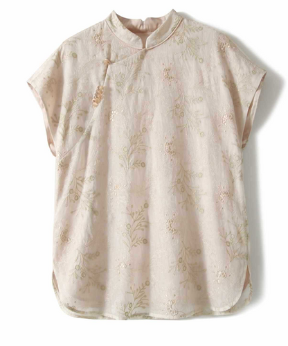Meadow Song Silk Oriental Top