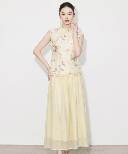 Reanna Cheongsam Top & Skirt