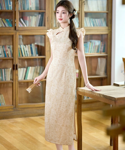 Serenelle Ruffle Sleeves Cheongsam