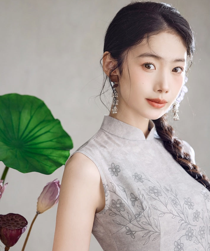 Elara Mist Maxi Cheongsam