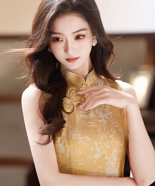 Sienna Golden Cheongsam