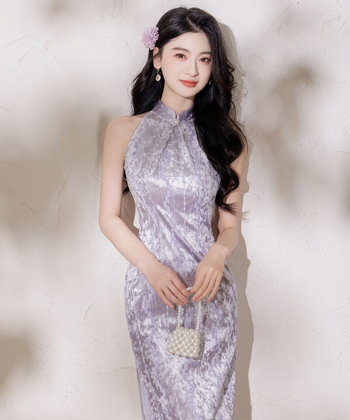Elira Velvet Cheongsam
