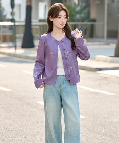 Lavender Poise Cheongsam Jacket