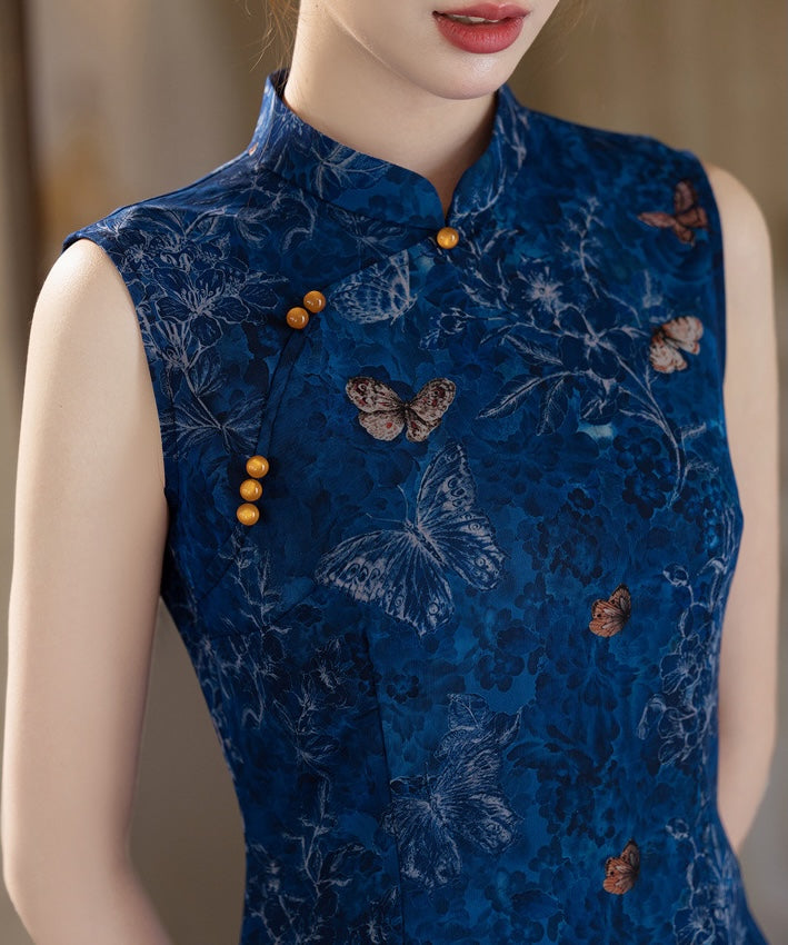 Sapphire Butterfly Cheongsam