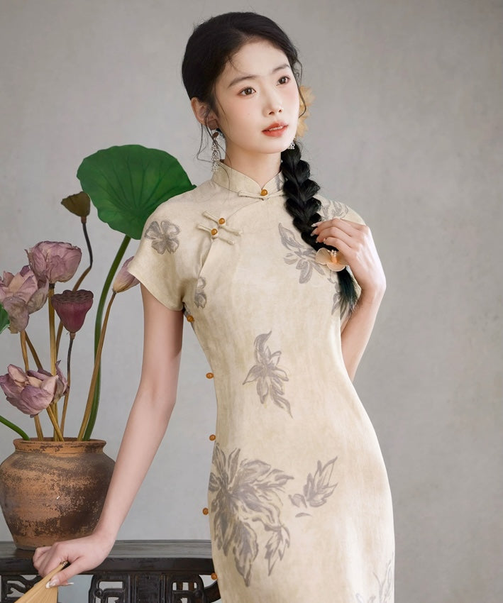 Sand Bloom Cheongsam