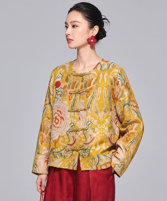 Giacca cheongsam Imperial Plum