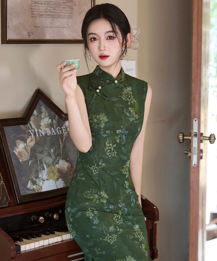Forest Whisper Cheongsam