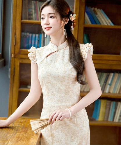 Serenelle Ruffle Sleeves Cheongsam