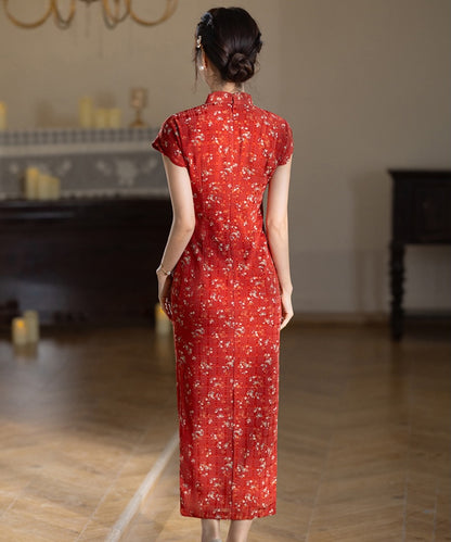 Vermilion Sprig Cheongsam