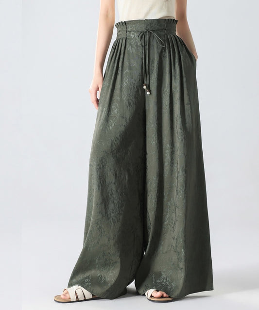 Silk Linen Relaxed Oriental Pants