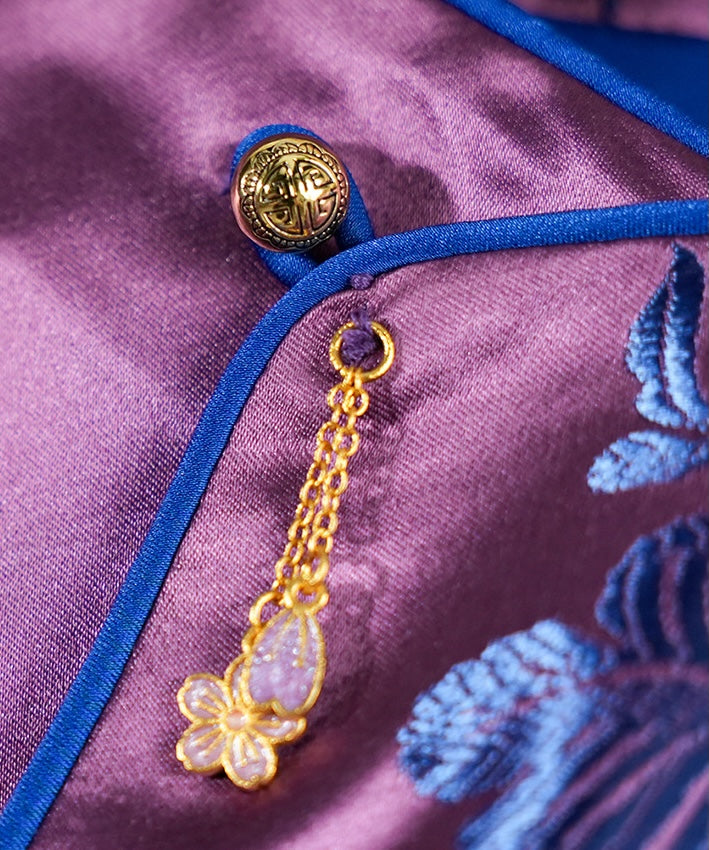 Orchid Blue Silk Blend Blouse