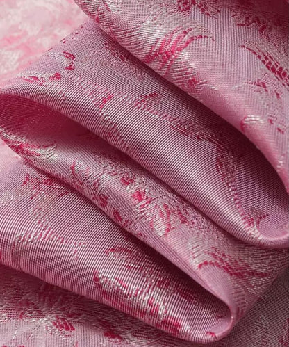Rose Jacquard Mandarin Top