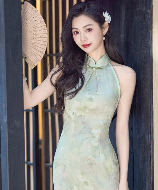 Shufei Halterneck Cheongsam