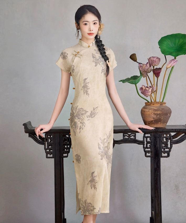 Sand Bloom Cheongsam