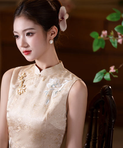 Grüner Jade-Mosaik-Cheongsam