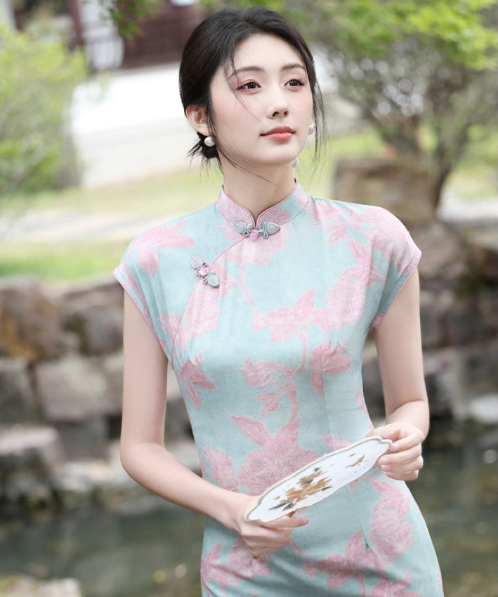 Roselle Mist Cheongsam