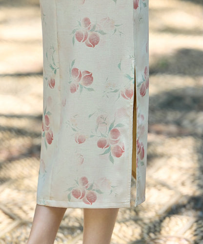 Peach Porcelain Cheongsam