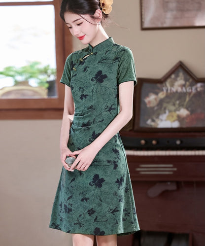 Maple Botanical Mini Cheongsam