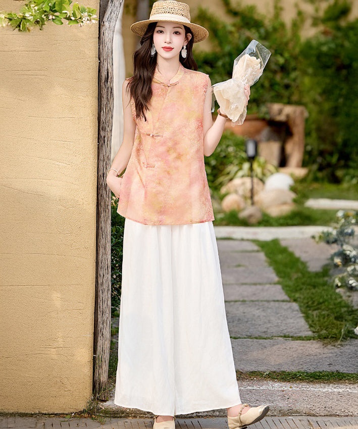 Alora Apricot Cheongsam Set