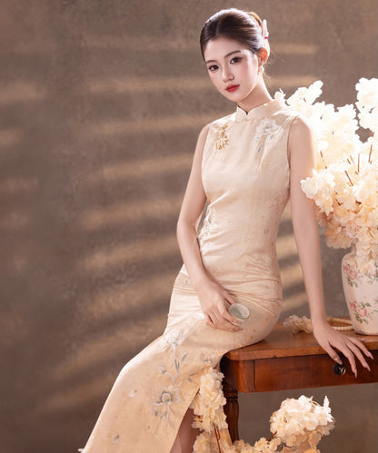 Grüner Jade-Mosaik-Cheongsam